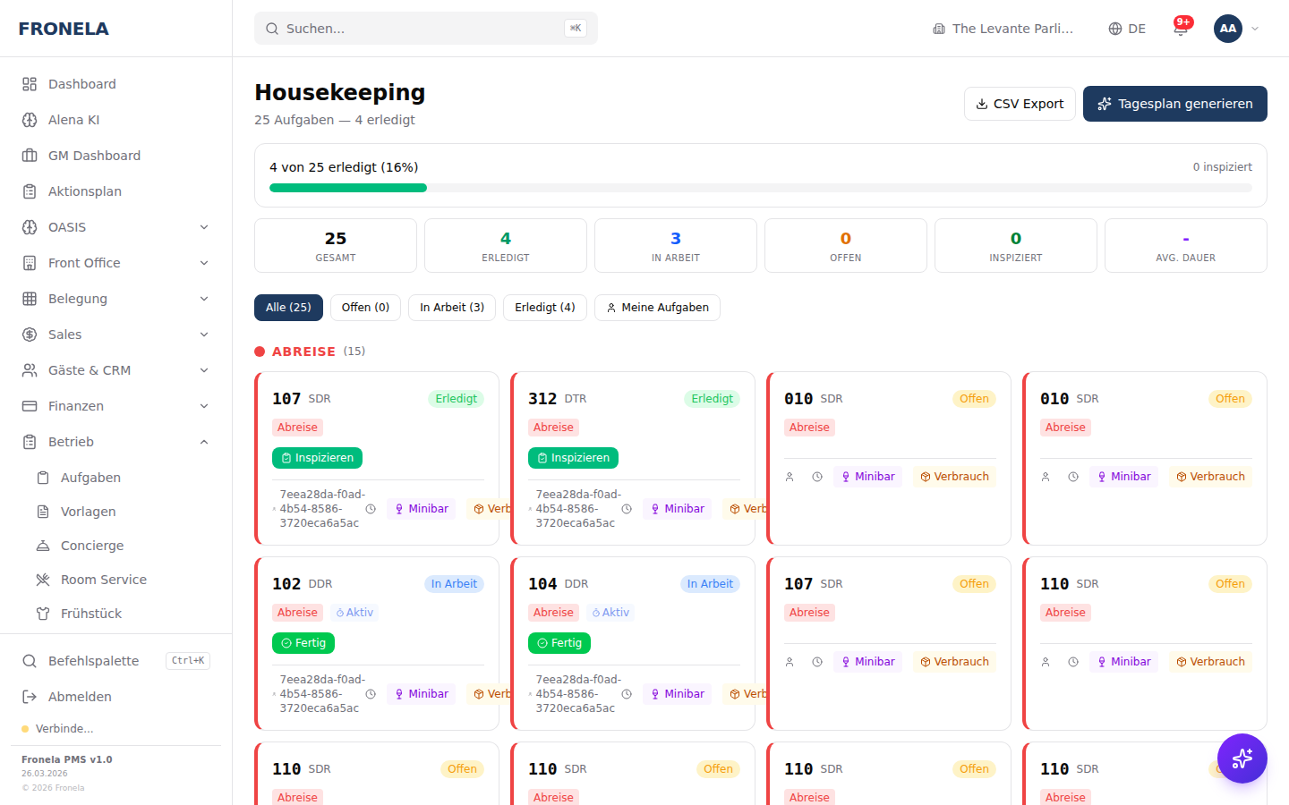 Fronela Housekeeping